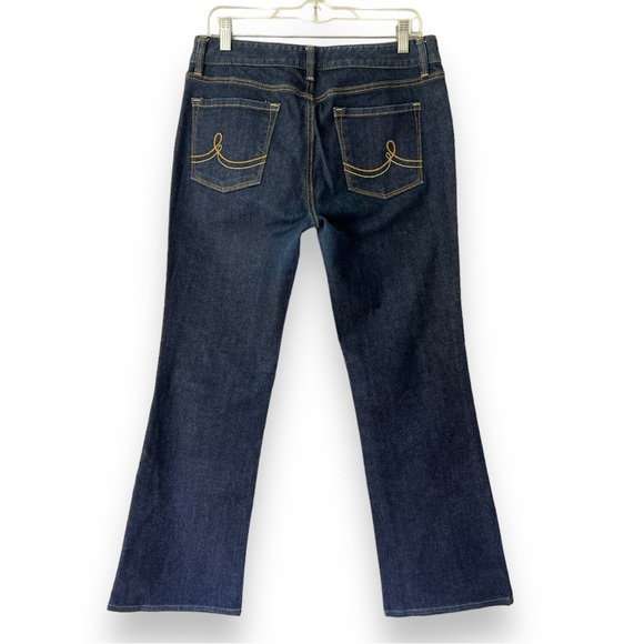 Ann Taylor Loft Original Boot Dark Wash Bootcut Jeans Sz 10 - Picture 2 of 12